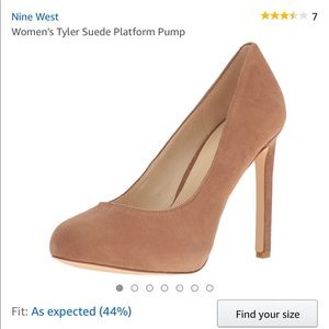Nine West Tyler Suede Platform Pump